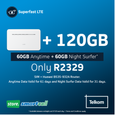 Huawei B535-932A White + 120GB Telkom LTE Data